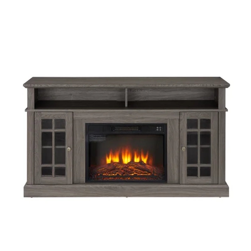 58" Fireplace TV Stand for 65" TVs (Dark Walnut)